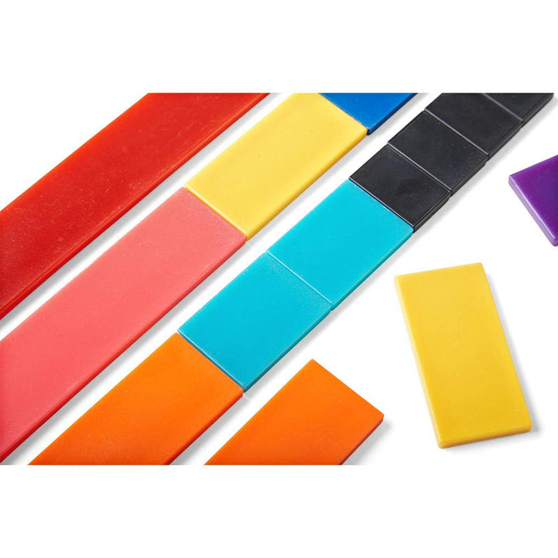 Hand2mind Plastic Rainbow Blank Fraction Tiles, Montessori Math ...