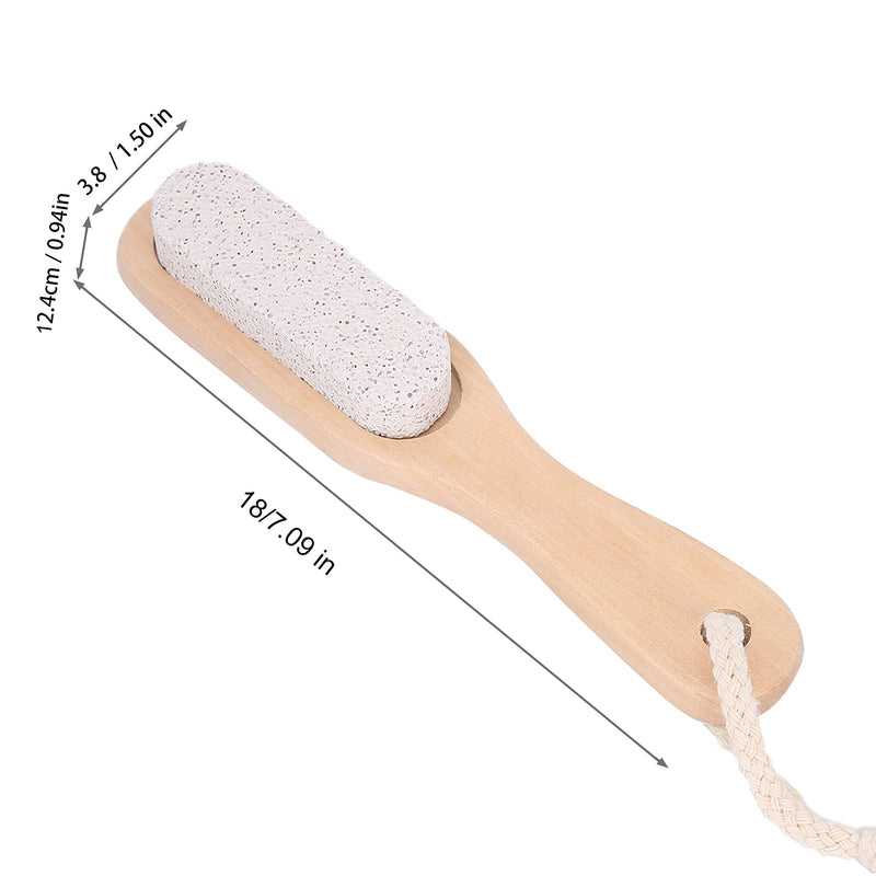 Foot Stone File - Foot File Callus Removal Pumice Stone Foot Pedicure Tool Wooden Pedicure Foot Washer With Handle Foot Pedicure Tool For Feet Hands And Body Scrub - NewNest Australia