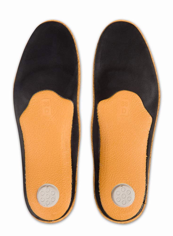 Orthopedic shoe insoles made of leather, high-quality insoles with gel padding for men and women, Kaps Relax Gel, all sizes 38 EUR - NewNest Australia