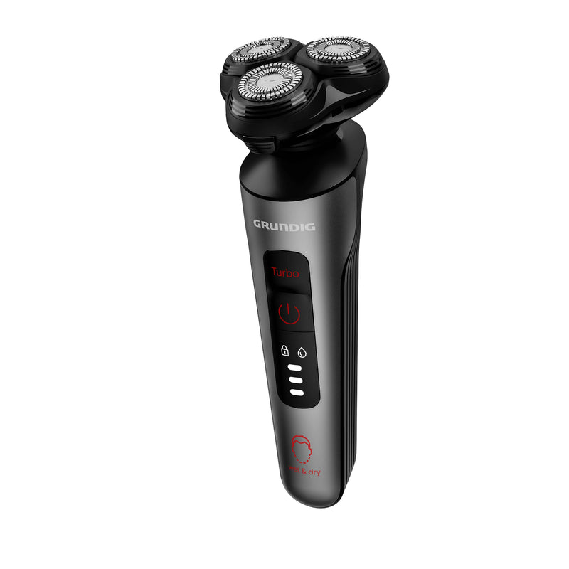 Grundig Proclub Ms 8130 Men'S Razor, Beardcare Sensor, Plastic Outer Housing Made Of 61% Recycled Plastic, Titanium Blades Technology, Wet & Dry, Dark Matte Chrome/Red - NewNest Australia