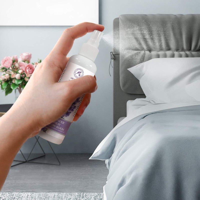 Lavender Aromatic Spray 250 Ml For Air Flavoring - Lavender Pillow Spray - Relaxation - Soothing - Room Spray 250 Ml - Ideal For Yoga & Good Sleep With 100% Pure Lavender Essential Oil - NewNest Australia