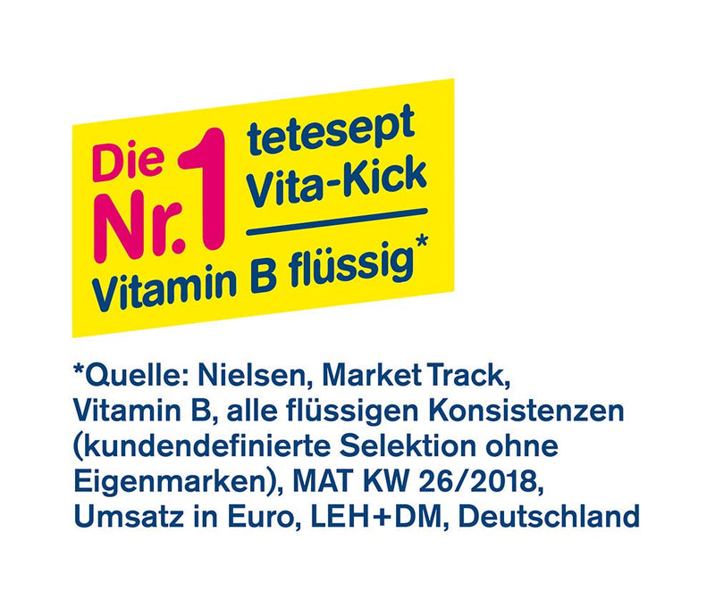 Tetesept B12 Vita-Kick Drinking Pads - Nutritional Supplements For Fast Energy & Performance - Vitamin B12 Ampoules With Protein Building Blocks - Monthly Pack Of 28 Drinking Walls - NewNest Australia