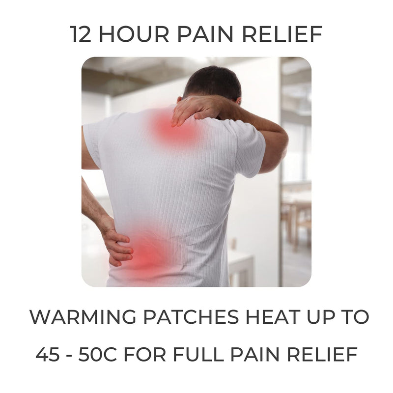 TDP Moxa Warming Stimulator | 33 Essential Minerals | Self-Activating Heat Plaster: 12 Hours of Heat | Hypoallergenic Adhesive Plaster | Pain Relief & Muscle Comfort | Natural Ingredients | 5 Plasters - NewNest Australia