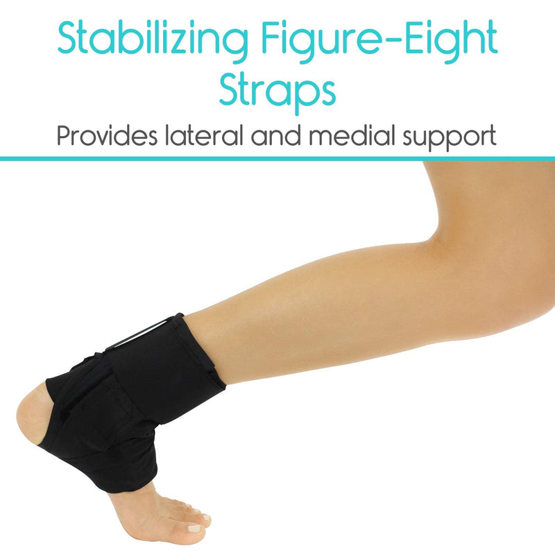 Vive Lace Up Ankle Brace - Men, Women Foot Support Stabilizer Compression Sleeve - Sprained Adjustable Leg Splint - Sprain Rolled Immobilizer Wrap Guard for Running, Volleyball, Basketball, Soccer (S) Small (Pack of 1) - NewNest Australia