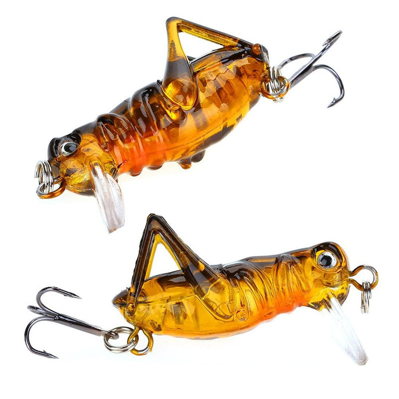 5Pcs Grasshopper Fishing Lure, Artificial Lifelike Bass Lure Baits with Storage Box - NewNest Australia