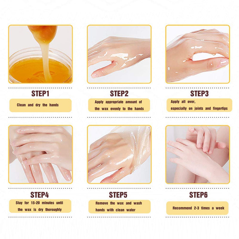 50g Honey Milk Hand Care Mask, Mild Caring Whitening and Moisturizing Hand Mask Deep Nourishing Soft and Delicate Texture Hand Care Moisturiser Cream - NewNest Australia