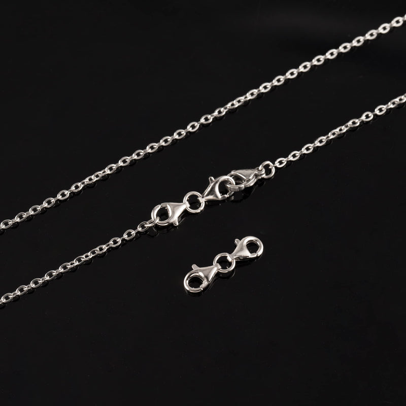 925 Sterling Silver Double Lobster Clasp and Necklace Extender White Gold Plated Double Lobster Clasps Connector Bracelet Necklace Extension Clasp for Jewelry Making（4pcs） 4Pcs Silver - NewNest Australia