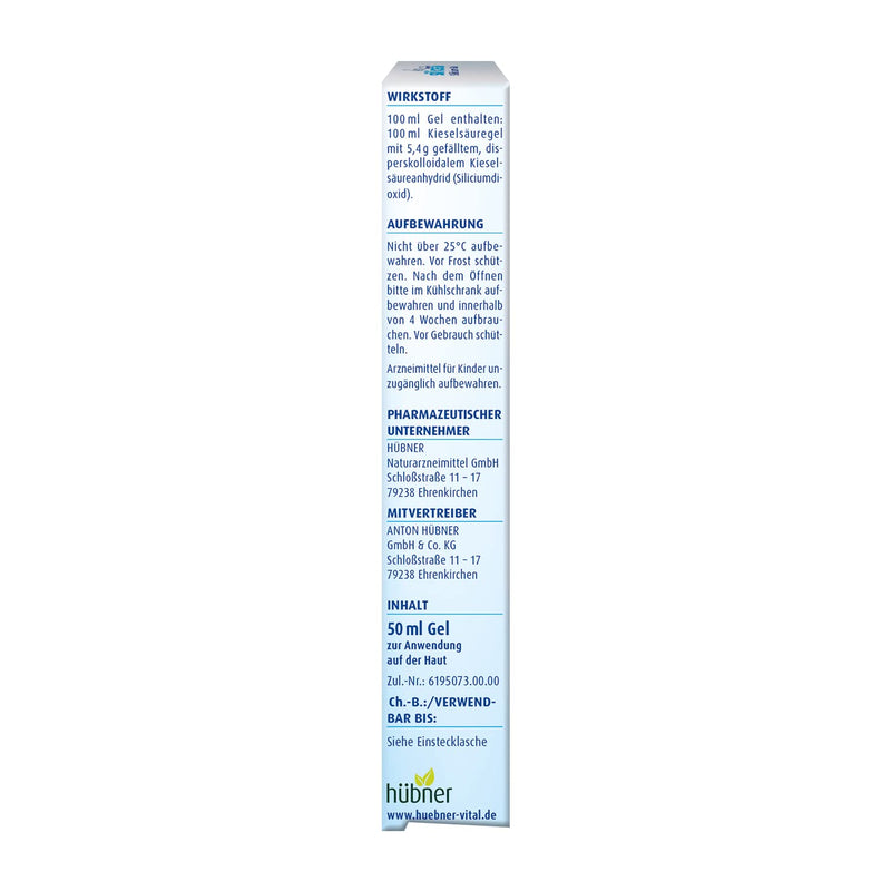 Hübner Original silicea silicon gel |silicic acid gel|cooling| anti-inflammatory | For skin irritations such as sunburn, pimples, insect bites | 50ml - NewNest Australia