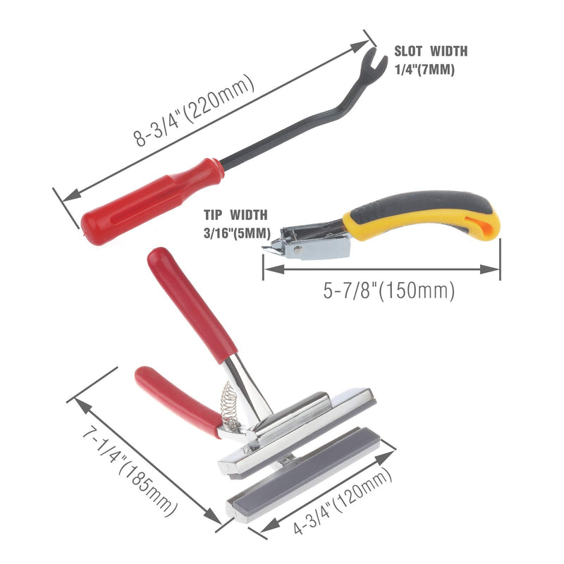 Timsec Canvas Stretcher Pliers, Upholstery Staple Remover and Tack Puller Tool Combo, Professional Canvas Pliers with Spring Return Handles, 4-3/4" Wide Grip, for Stretching Clamp Art Oil Painting - NewNest Australia