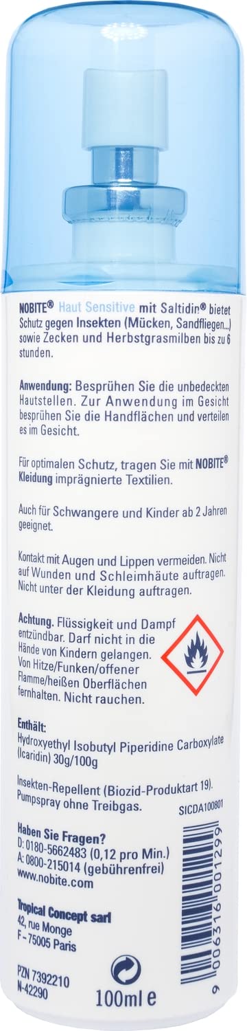 NOBITE Skin Sensitive, insect protection for application to the skin (100 ml) - NewNest Australia