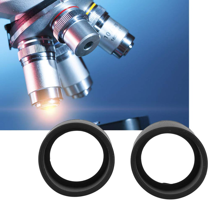 2PCS Eyepiece Cover Eyepiece Guard Soft Rubber 36mm Stereo Microscope Accessory for 32-36mm Stereo Microscope(Oblique Angle) - NewNest Australia