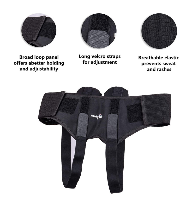 Wonder Care Black Hernia Belt for Men Hernia Truss Brace Large - NewNest Australia