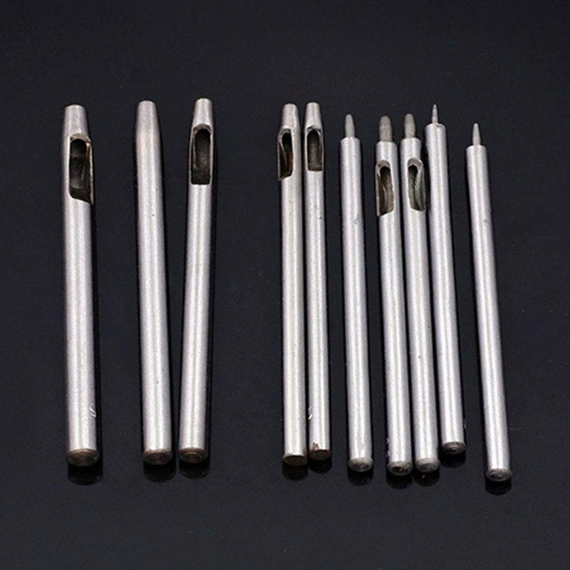 10Pcs Leather Hole Punch Cutter 0.5mm-5mm Leather Working Tools for Leather Watch Bands Belts Canvas Paper Plastics Round Hollow Hole Punch Cutter Tool (Round Hole Punch) Round Hole Punch - NewNest Australia