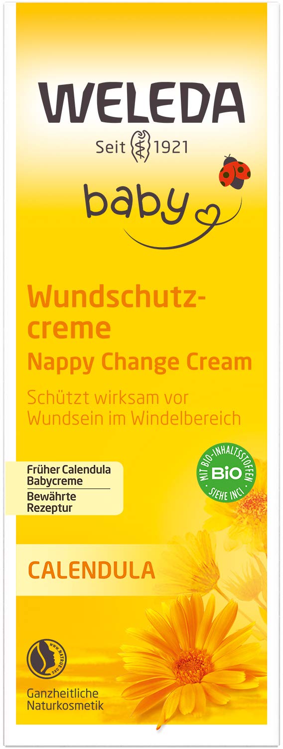 Weleda Organic Baby Calendula Wound Protection Cream 75Ml - Natural Cosmetics Baby Care Diaper Cream Protects Sensitive Baby Skin In The Diaper Area. Natural Skin Care Helps With Irritated Skin & Diaper Rash - NewNest Australia