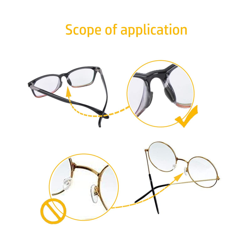 Zoetekway 16 Pairs Of Soft Foam Nose Pads, Non-Slip Pad For Glasses, Self-Adhesive Non-Slip Glasses Nose Pads, 1 Mm Thick, For Myopia Glasses, Reading Glasses, Sunglasses (Black) - NewNest Australia