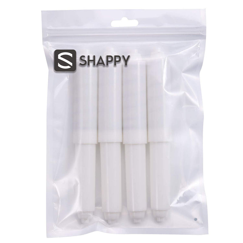 Shappy Toilet Paper Holder Roller White Replacement Plastic Spring Loaded（4 Pack） - NewNest Australia