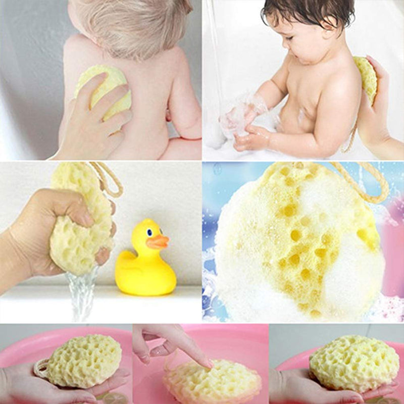 Body Bath Sponge,3 Pack Natural Fiber Soft Body Bath Sponge Honeycomb Texture Gentle Soothing Exfoliating Cleansing Body Shower Loofahs for Adults Kids Daily Care Bathroom Supplies - NewNest Australia