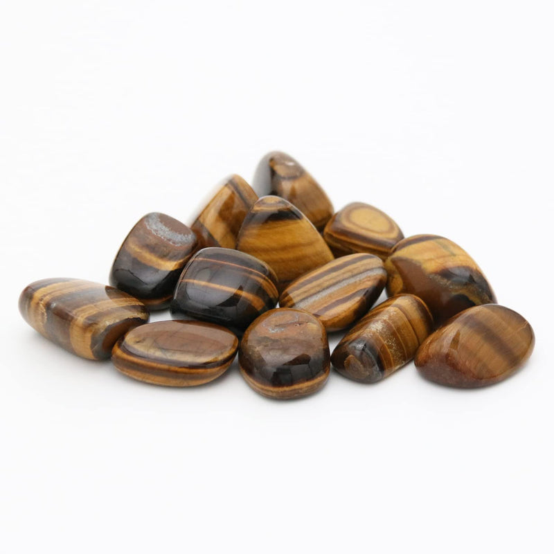 Nvzi 10 packs of tiger eye stone, hand flatterer stone, crystal healing stones, polished drum stones, chakra stones, drum stone mix, semi-precious stone mix, lucky stones for children - NewNest Australia