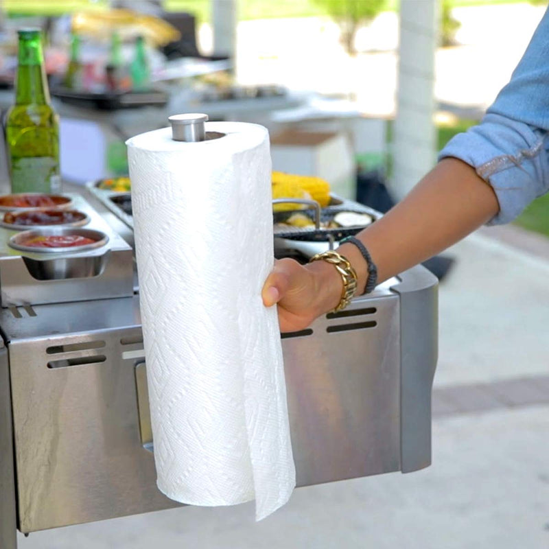 NewNest Australia - Yukon Glory Premium Magnetic Mount Paper Towel Holder Durable Stainless Steel, Great for Outdoors, Attaches to Grills RV's Fridges Tailgate and More 