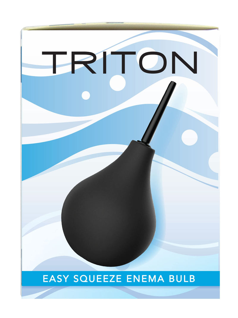 SHIBARI Triton Easy-Squeeze Enema Bulb, New & Improved Flexible Tip for Ultimate Comfort, Bpa & Phthalates Free, Ease Anal Silicone Douche for Men & Women, 7.4 Fluid Oz, Black, 1 Count - NewNest Australia