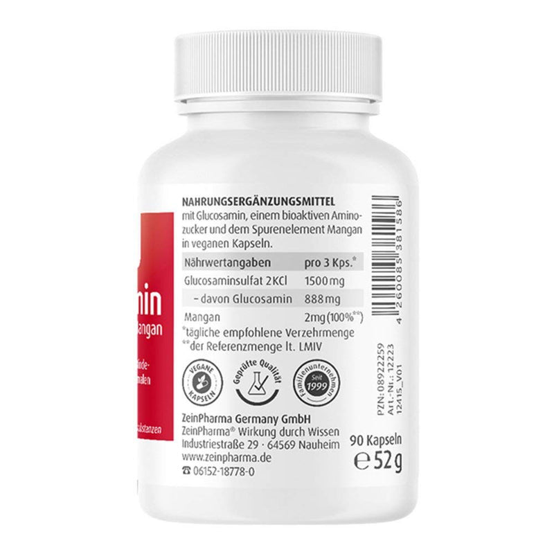 GLUCOSAMINE 500 mg capsules 90 pieces - NewNest Australia
