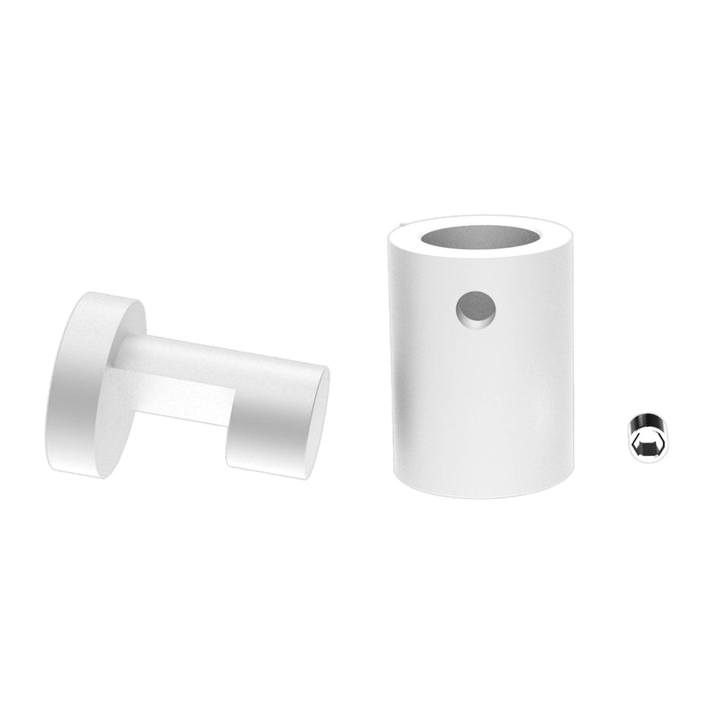 TOPNIKE Side Clamp Standoffs 3/4" x 1" Satin Aluminum, Edge Grip Standoffs for Glass, Burglarproof Sign Standoff, Standoffs Hardware, for Acrylic, Glass, PVC, Glass Panel with 2 pcs Spacers, Pack of 4 - NewNest Australia
