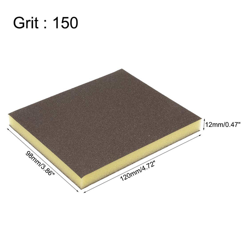 uxcell Sanding Sponge Blocks 150-Grits Medium Grit Sand Block Pad for Kitchen Metal/Drywall/Wood 8pcs - NewNest Australia