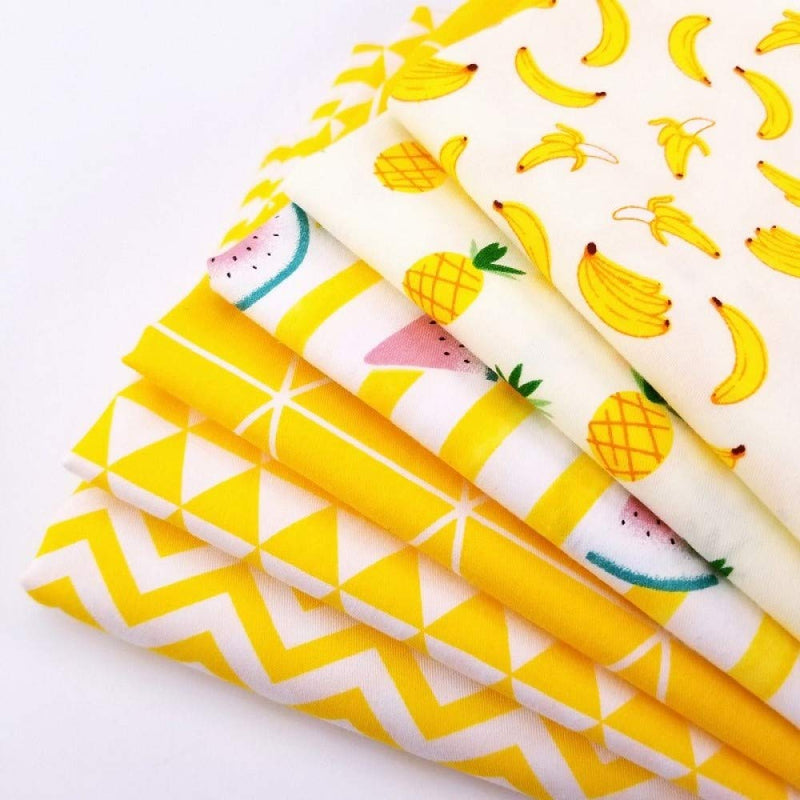 Aubliss 50pcs 100% Cotton Fabric Bundle 9.84" x 9.84" (25cm x 25cm) PreCut Fat Squares Sheets Printed Floral Sewing Supplies for Patchwork Sewing DIY Crafting Quilting Fabric 50pcs-floral - NewNest Australia
