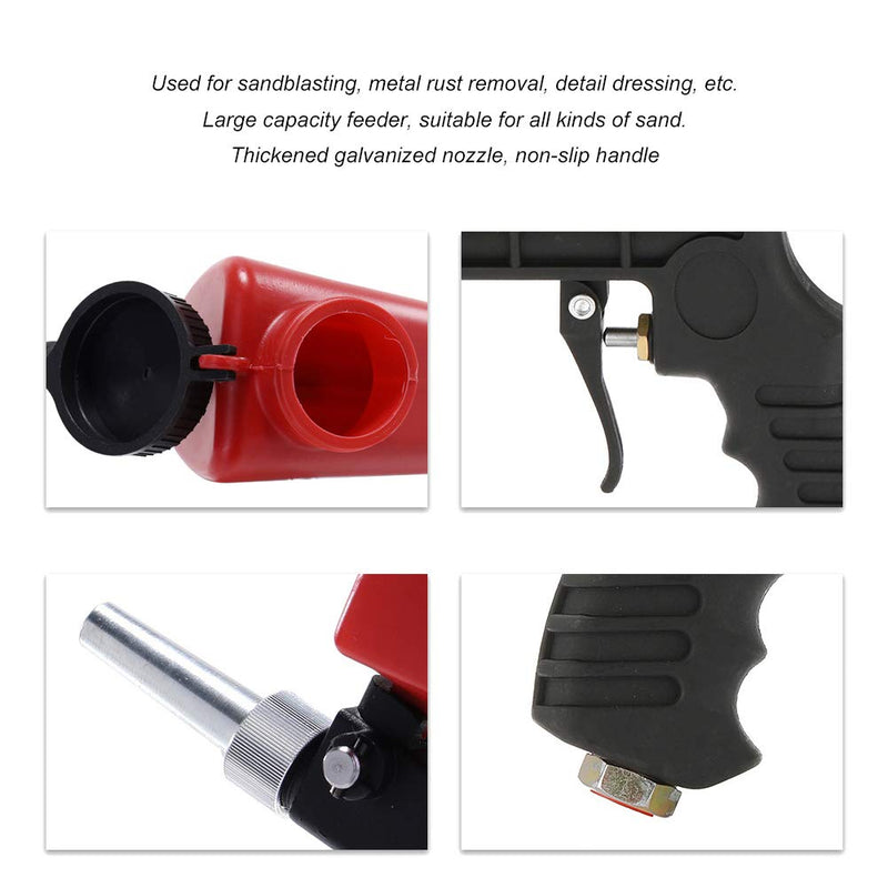 Air-Powered Sabdblasting Gun, Pneumatic Sand Blaster Gun Kit for All Blasting Projects, Remove Paint, Stain, Rust, Grime on Surfaces and Pool Cleaning - NewNest Australia