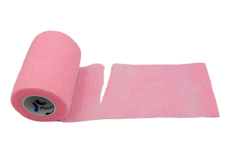 Pintomed Self-Adhesive Bandage Stretched - 10 X Pink Bandages Rolls - 7.5 Cm X 4.5 M Cohesive Bandage Bandage Fixation Bandage Self-Adhesive Health Plaster Sports Tape Piece For Wrist Leg Arm Vet Wrap - NewNest Australia