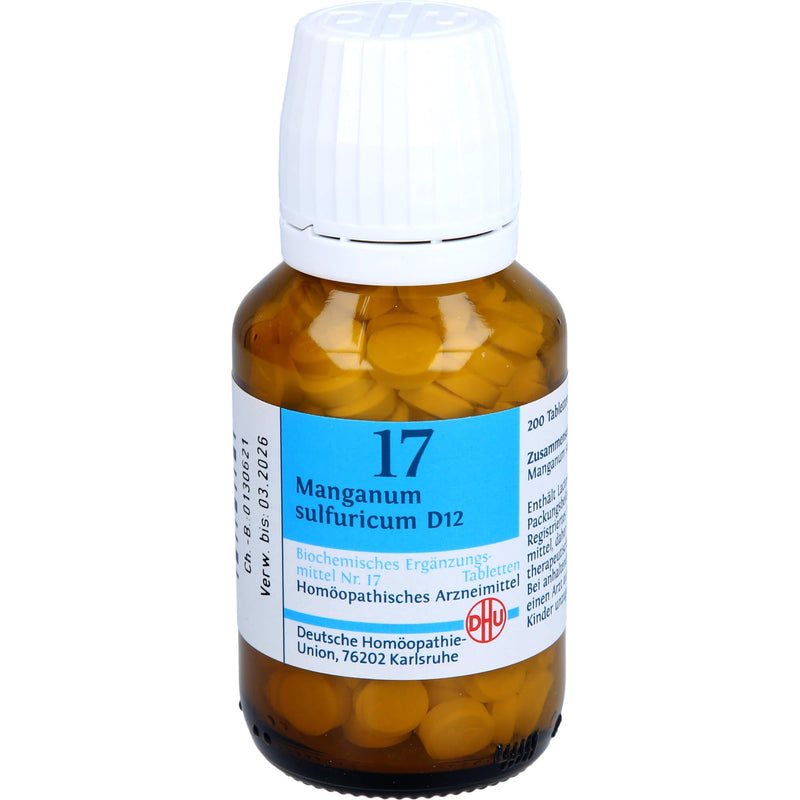 DHU Schüßler salt No. 17 Manganum sulfuricum D12 tablets, 200 tablets - NewNest Australia