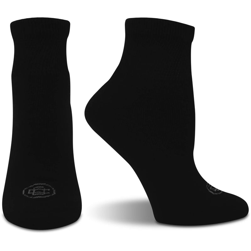 Doctor's Choice Women's Diabetic Ankle Socks, Non-Binding, Circulatory, Cushioned, 4 Pack, Black, Shoe Size 6-10, Sock Size 9-11 Black/Ankle Medium - NewNest Australia