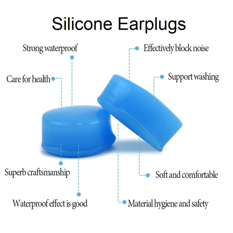 Earplugs For Sleeping, Reusable Silicone Earplugs, Noise Cancellation, Earplugs For Sleep Noise Cancellation, Swimming, Airplane, Ear Protection, Sports And So On - NewNest Australia