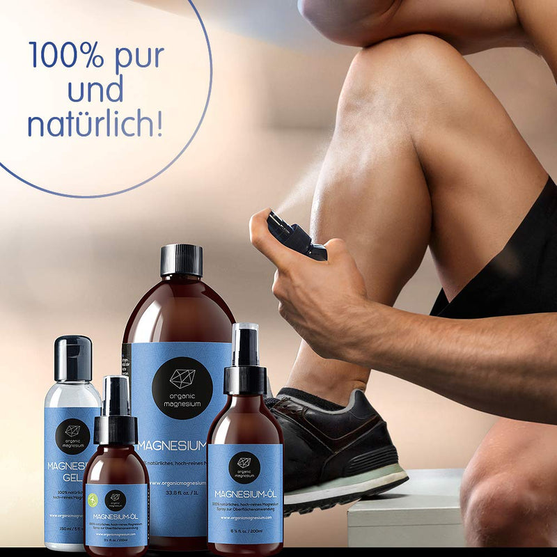Ultra Pur Magnesium Oil Spray 100ml - 100% Naturally Pure Zechstein Oil from Organic Magnesium | Perfect for sports & muscle relaxation | Liquid MagnesiumChloride Oil concentrate - NewNest Australia