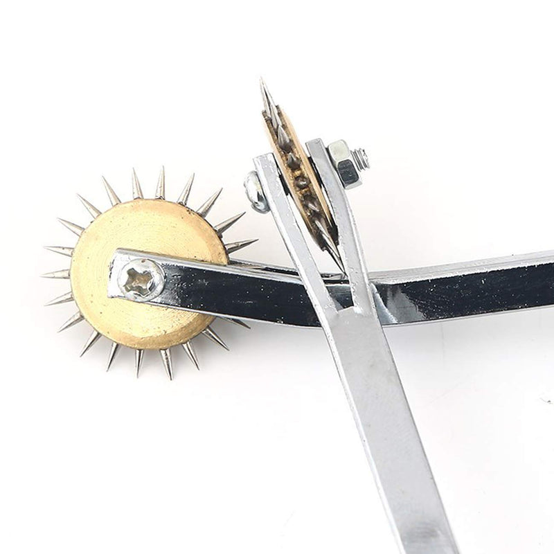 TIHOOD 2PCS Needle Point Tracing Wheel, 4mm Leather Paper ClothSewing Overstitch Wheel Tool Black - NewNest Australia