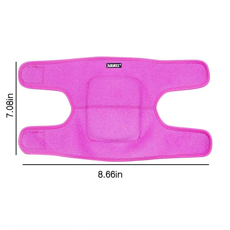 JUMISEE (2PCS) Kids Adjustable Knee Pad, Anti-Slip Padded Sponge Knee Brace Breathable Flexible Elastic Knee Support for Football Volleyball Dance Skating Basketball Sports S (4-6 Years Old) Fuchsia - NewNest Australia