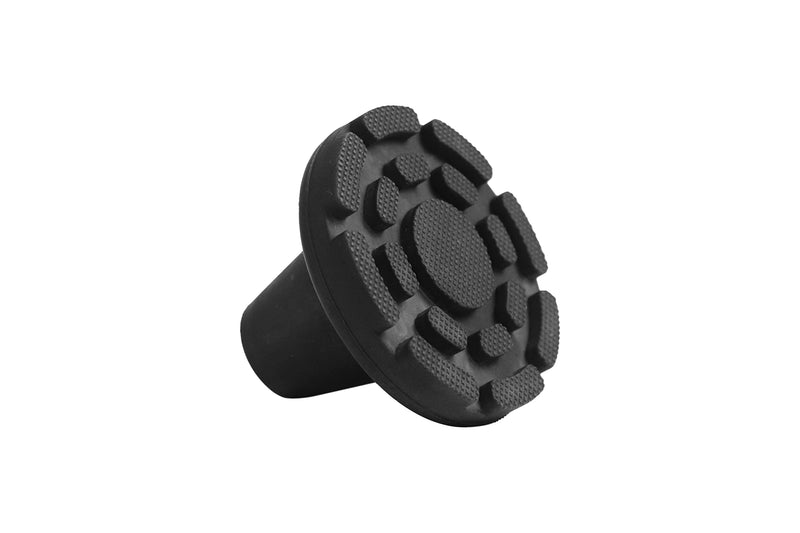 KMINA - Crutch Rubber Feet 19 mm, 18 mm and 17 mm (x2 Units) 3/4", Walking Stick Rubber Tips, Ferrules for Walking Sticks, Rubber Feet for Crutches, Crutch Feet Black - Made in Europe 2 units - NewNest Australia