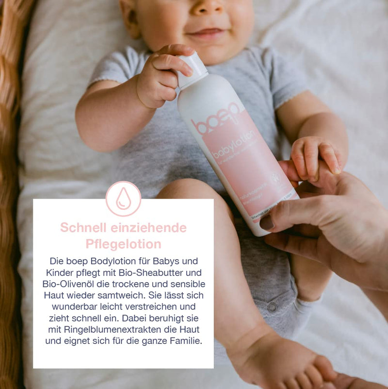 Boep Body Lotion For Babies And Children, Nourishing Lotion For Sensitive, Dry Skin With Organic Olive Oil, Vegan Natural Cosmetics, Developed By A Doctor And Mum (200 Ml) - NewNest Australia