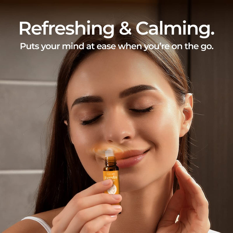Gya Labs Migraine Relief Essential Oil Roll-On ‚ Aromatherapy, Therapeutic Grade With Essential Peppermint And Lavender Oils For Sinus, Tension Headaches And Migraines (10 Ml) - NewNest Australia