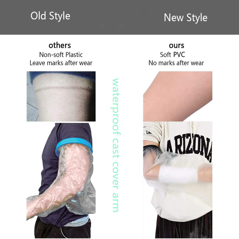 Waterproof Adult Hand Cast Cover, Arm Cast Wound Cover for Shower Bath, Adult Plaster Hand Sleeve Dressing Protector Reusable Cast and Bandage Protector for Broken Arms Wrists ,Elbow,Fingers Wound - NewNest Australia