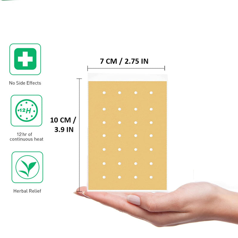 Pain Relieving Patches 20 PCS Pain Relief Plaster, Herbal Warming Pain Relief Heat Patches for Joint/Muscle/Back/Knee/Arthritis Pain, Fast Acting Long Lasting up to 12 Hours - NewNest Australia