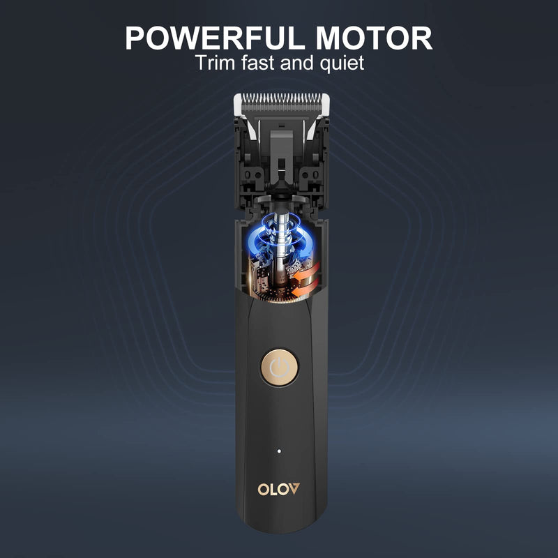 OLOV intimate razor man electric razor body razor men with nose hair trimmer, USB charging station, ceramic blade, waterproof body hair trimmer for armpits, groin, back, chest, legs - NewNest Australia