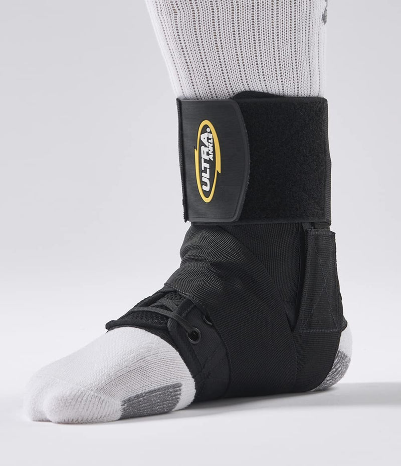 Ultra 360™ Lace-Up Ankle Brace – Ankle Stabilizer & Adjustable Compression (Small, Black) Small - NewNest Australia