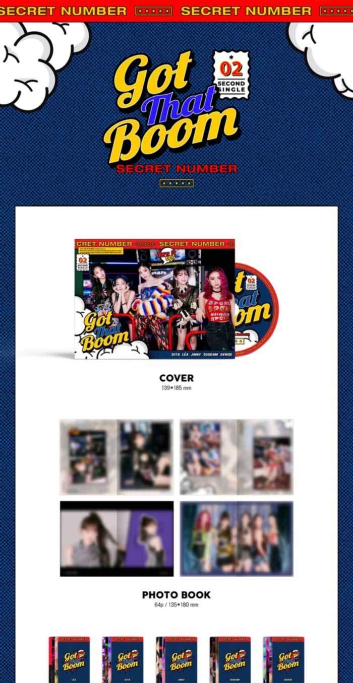 NewNest Australia - Secret Number Got That Boom 2nd Single Album CD+64p PhotoBook+2p PhotoCard+1p Photo Stand+1p Postcard+1p Cartoon Card+Message PhotoCard Set+Tracking Kpop Sealed 