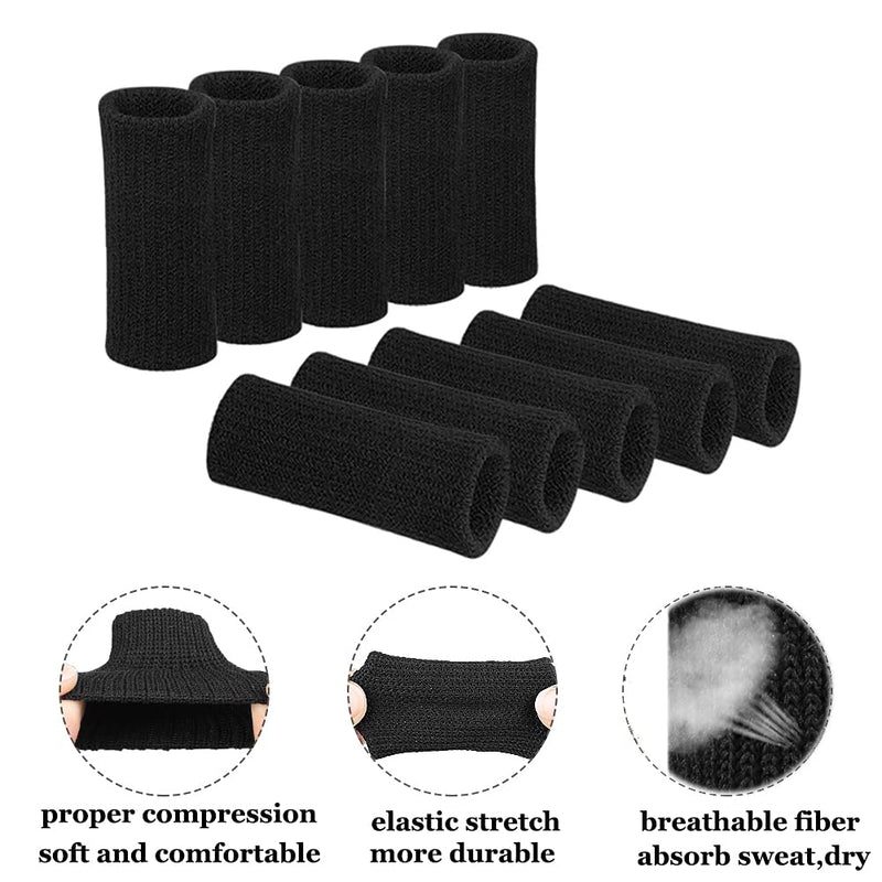 Finger Support Compression Sleeves (30Pcs), Breathable Thumb Support Brace Splint Arthritis Sleeve for Finger Joint Pain Relief, Comfortable Finger Protector for Triggger Finger Sports Aid Support - NewNest Australia