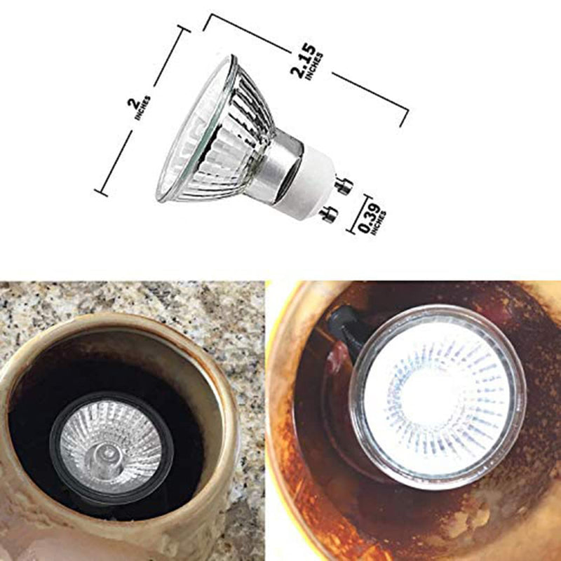 25 Watt Replacement Bulb for Candle Warmer,120V, GU10 Base,25 Watts Halogen Warming Bulbs, Replacement Bulb for NP5 Candle Carmer Bulb,Pack of 4 - NewNest Australia