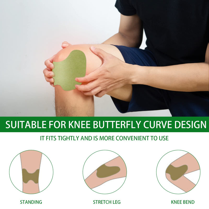 Pain Relief Heat Plaster Patch, Wormwood Knee Plaster Moxibustion Pain Relief Plaster Portable Moxibustion Patch Pain Relief Patch For Knee Back Neck Muscle Soreness (A) A - NewNest Australia