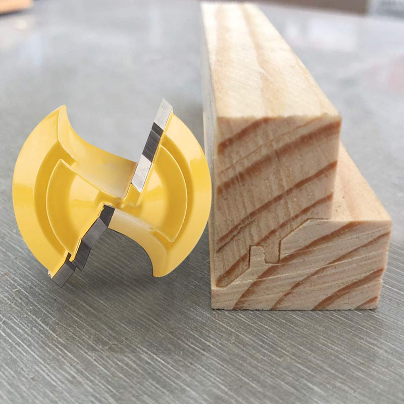 KOWOOD (Small) 1/4" Inch Shank 45 Degree Lock Miter Router Bit, 1/2”Inch Stock Joint Router Bit, Professional Wood Cutting Tools Shank 1/4", 7/10" Cutting Height - NewNest Australia