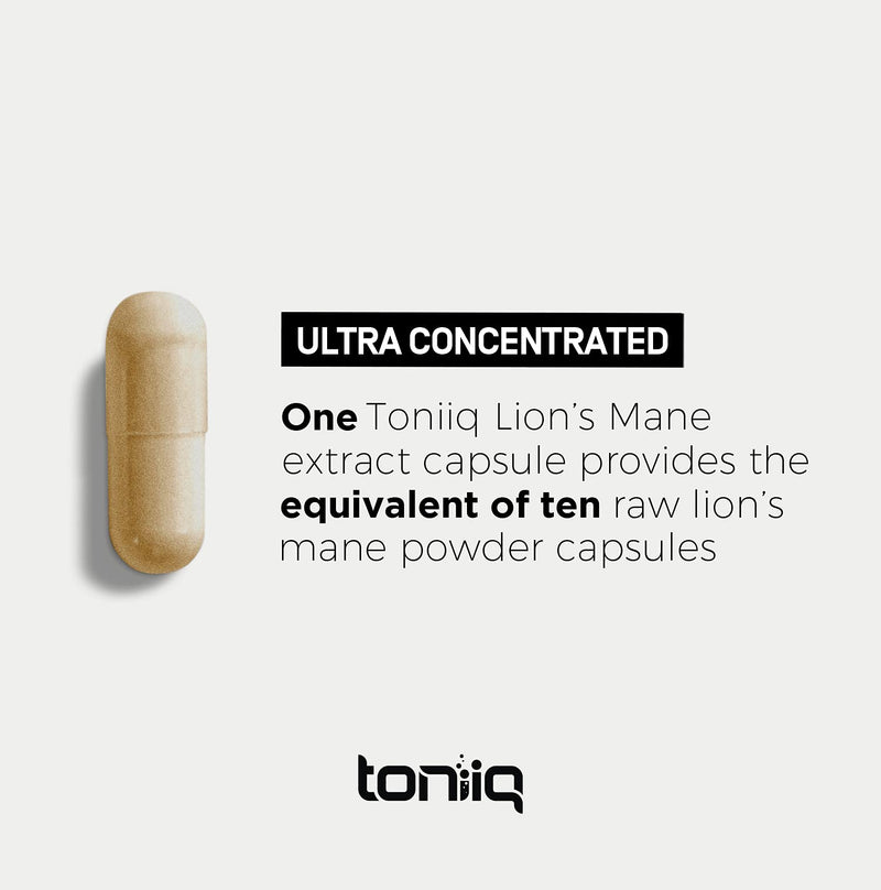18,000mg 10x Concentrated Ultra High Strength Extract - Made with Organic Lions Mane - 30% Polysaccharides - Highly Concentrated and Bioavailable - 120 Veggie Capsules - NewNest Australia