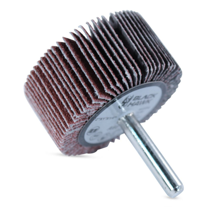 BHA Aluminum Oxide Shank Mounted Flap Wheels, 2” x 1” x 1/4”, 60 Grit - 5 Pack - NewNest Australia